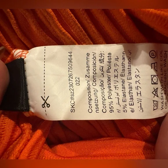 Burnt Orange Hooded Dress - Picture 9 of 10